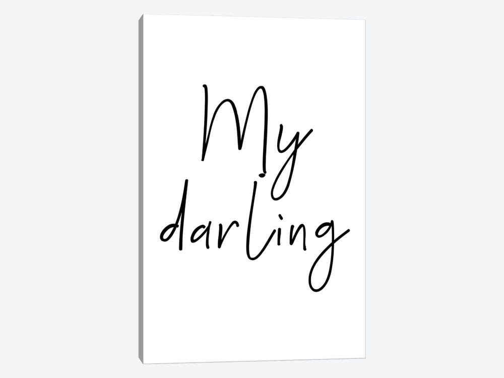 My Darling Black by Pixy Paper 1-piece Canvas Art Print