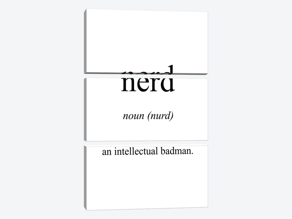 Nerd Meaning by Pixy Paper 3-piece Canvas Wall Art
