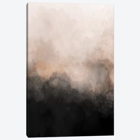 Nude & Black Watercolour Canvas Print #PXY371} by Pixy Paper Canvas Wall Art