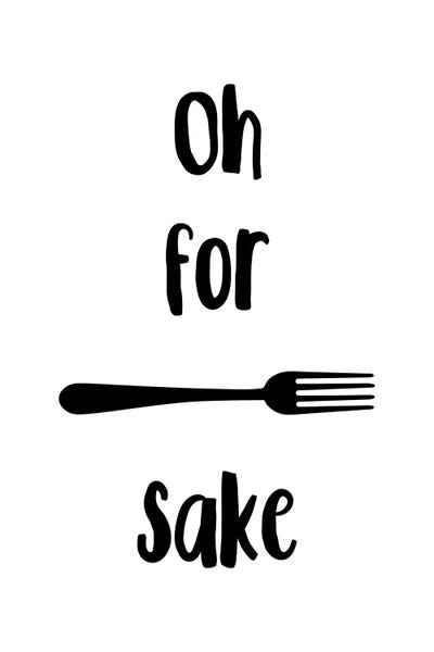 Witty Humor: Oh For Fork Sake by Pixy Paper