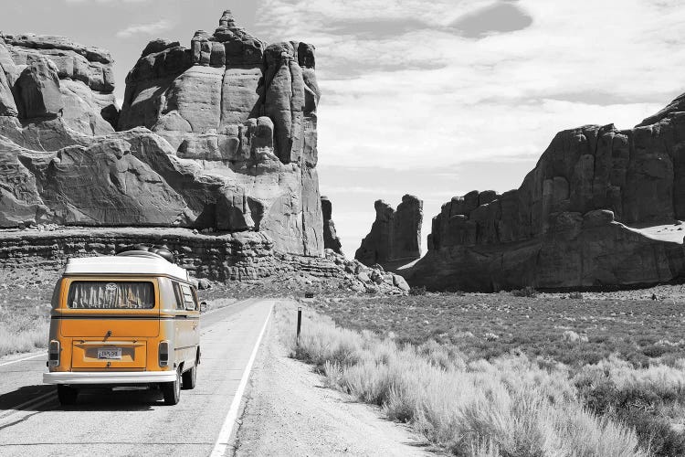 Orange Camper Van