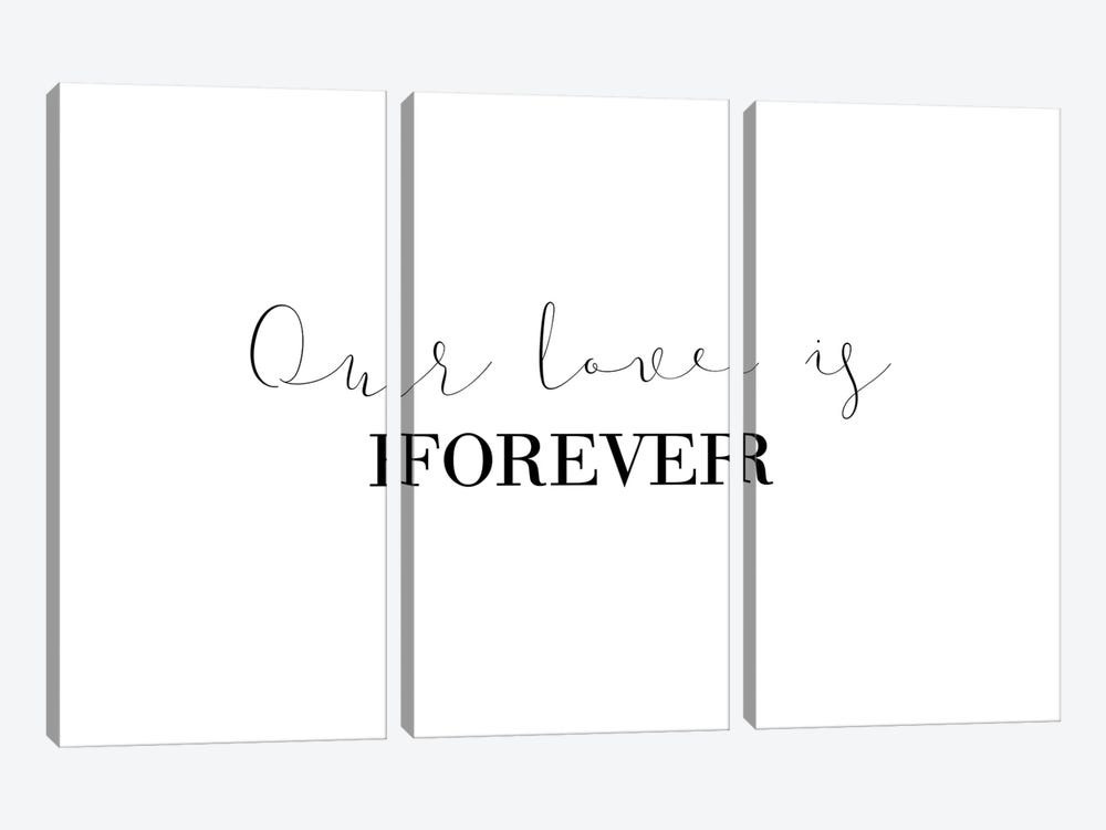 Our Love Is Forever by Pixy Paper 3-piece Canvas Artwork