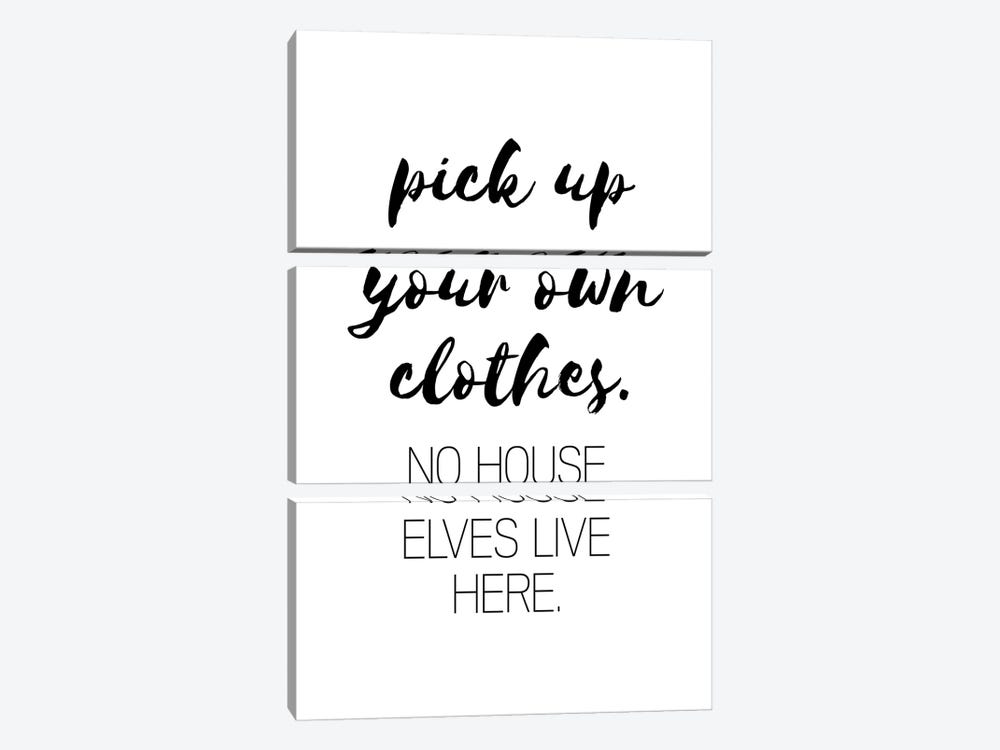 Pick Up Your Own Clothes by Pixy Paper 3-piece Art Print