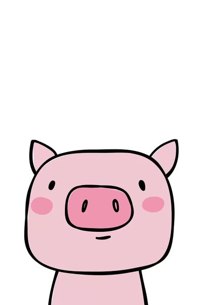 Pigs: Pig Pink by Pixy Paper