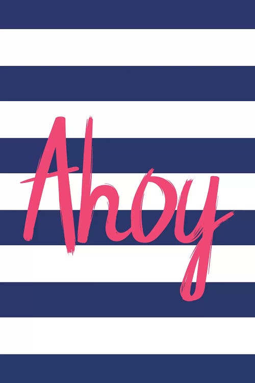 Pink Ahoy Nordic Design by Pixy Paper wall art