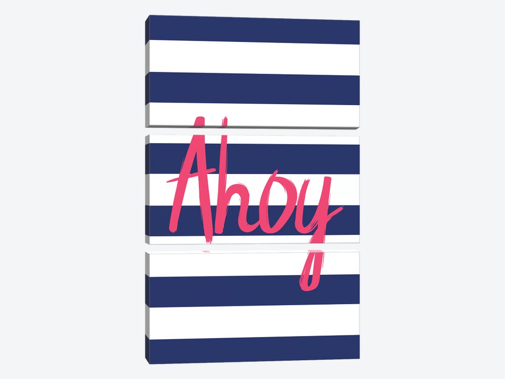 Pink Ahoy Nordic Design by Pixy Paper 3-piece Art Print