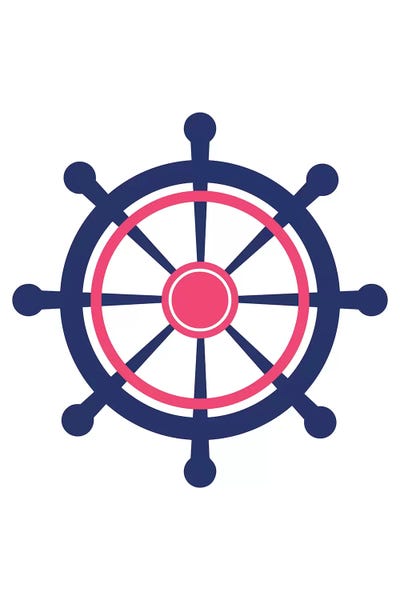 Pink Boat Wheel Nordic Design