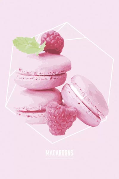 Pop Art Kitchen: Pink Macaroons by Pixy Paper