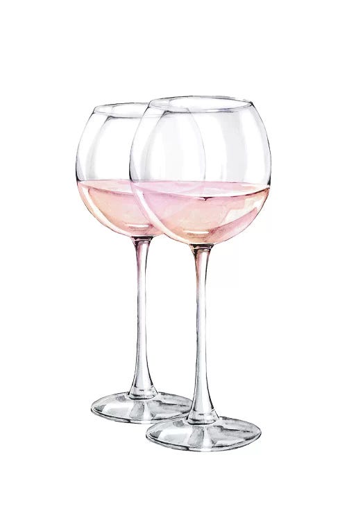 Pink Wine Glasses