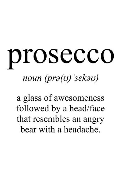 Prosecco Meaning by Pixy Paper multi panel art