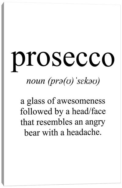 Prosecco Meaning Canvas Art Print - Minimalist Kitchen Art