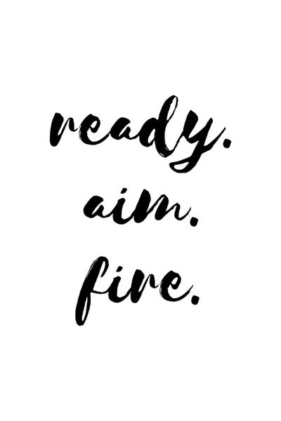 Ready Aim Fire by Pixy Paper canvas print