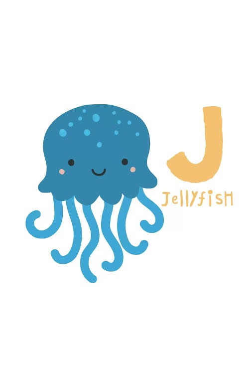 Animal Alphabet - J by Pixy Paper wall art