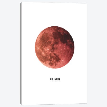 Red Moon Canvas Print #PXY415} by Pixy Paper Canvas Art