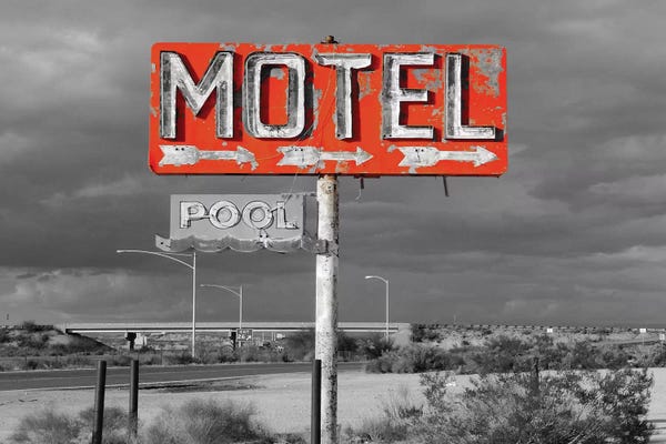 Pixy Paper: Red Motel Sign by Pixy Paper
