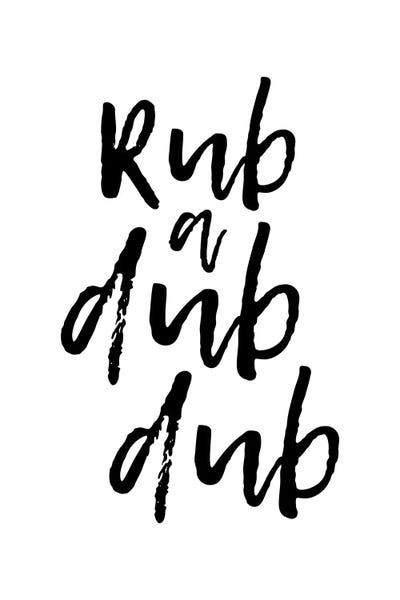 Rub A Dub Dub by Pixy Paper canvas print