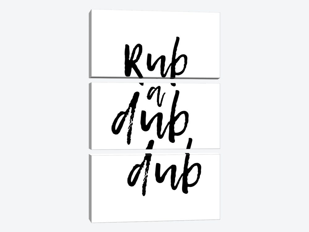 Rub A Dub Dub by Pixy Paper 3-piece Canvas Print