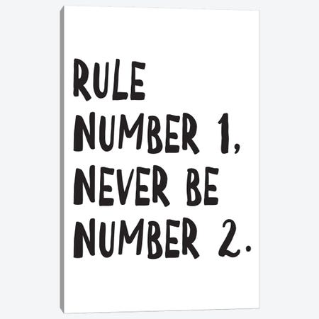 Rule Number Canvas Print #PXY427} by Pixy Paper Canvas Art Print