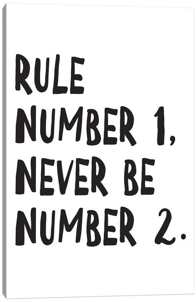 Rule Number Canvas Art Print - Pixy Paper