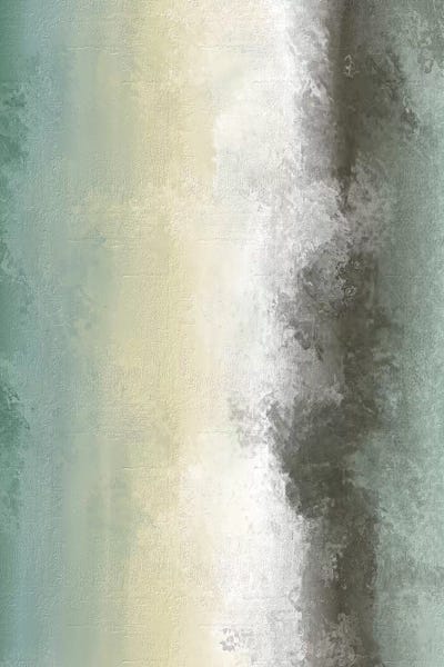 Sand & Shore With Black Watercolour by Pixy Paper canvas print