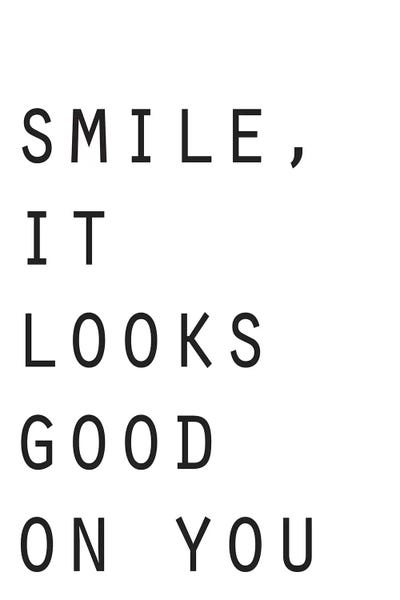 Smile It Looks Good On You by Pixy Paper gallery poster