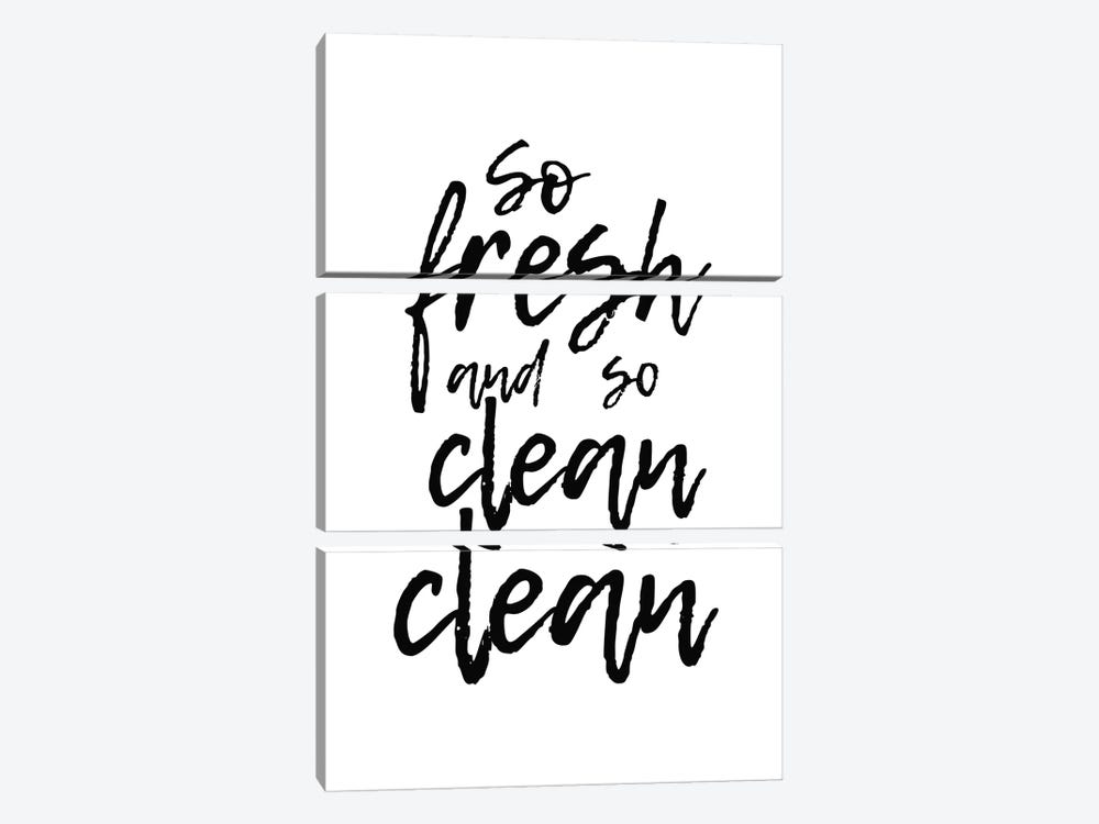 So Fresh And So Clean Clean by Pixy Paper 3-piece Canvas Artwork