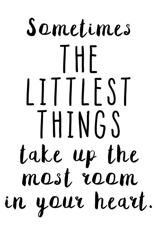 Sometimes The Littlest Things by Pixy Paper wall art