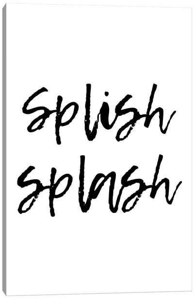 Splish Splash Lemon Tuesday Canvas Art Print - Pixy Paper
