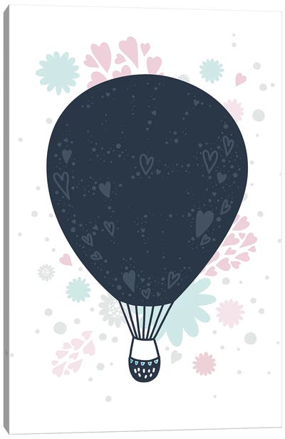 Super Unicorn Designs - Hot Air Balloon Canvas Art Print - Pixy Paper
