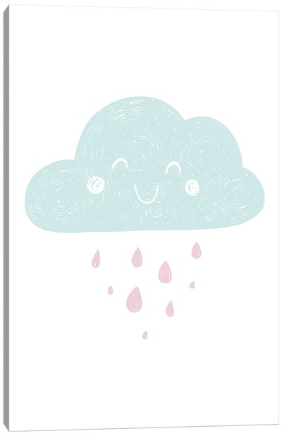 Super Unicorn Designs - Mint Cloud Canvas Art Print - Pixy Paper