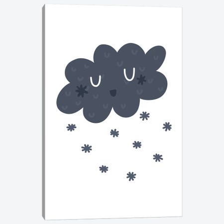 Super Unicorn Designs - Navy Cloud Canvas Print #PXY466} by Pixy Paper Canvas Art Print