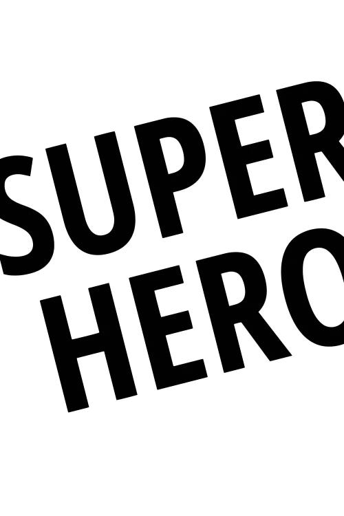 Superhero by Pixy Paper wall art