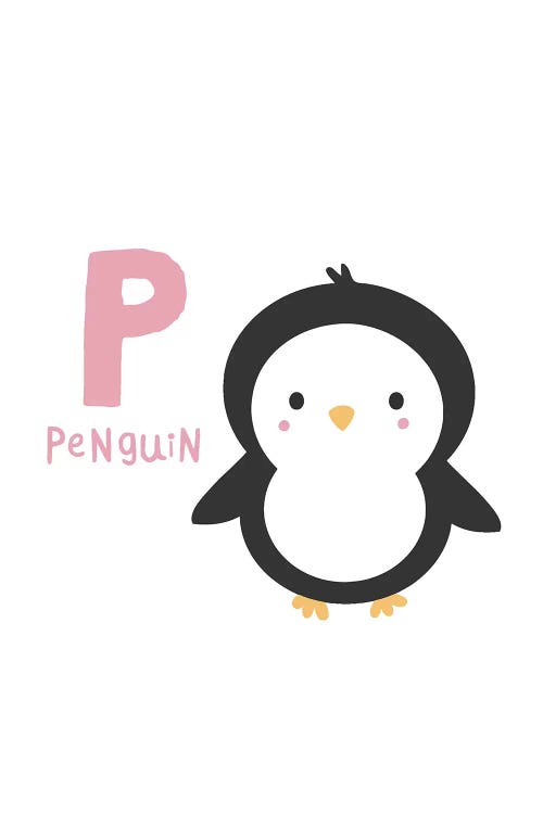 Animal Alphabet - P by Pixy Paper wall art