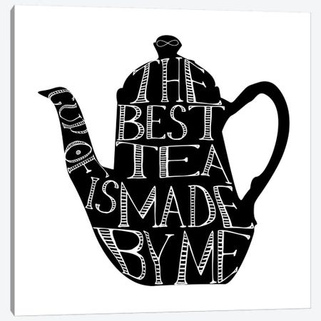 The Best Cup Of Tea Teapot Landscape Canvas Print #PXY476} by Pixy Paper Canvas Artwork