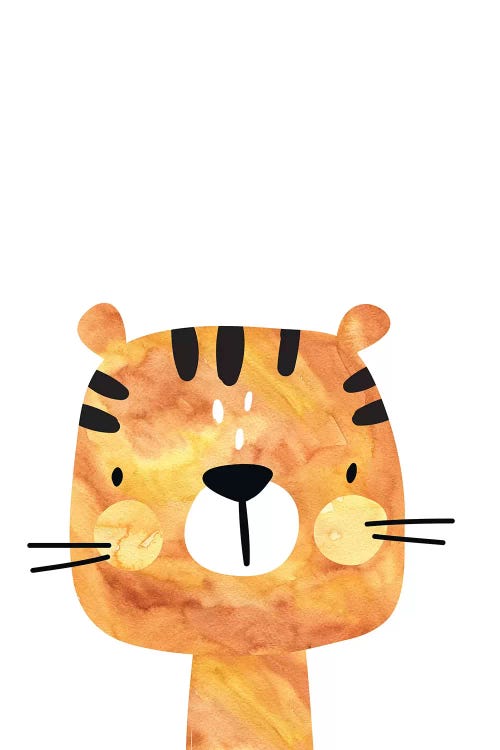 Tiger Watercolour by Pixy Paper wall art