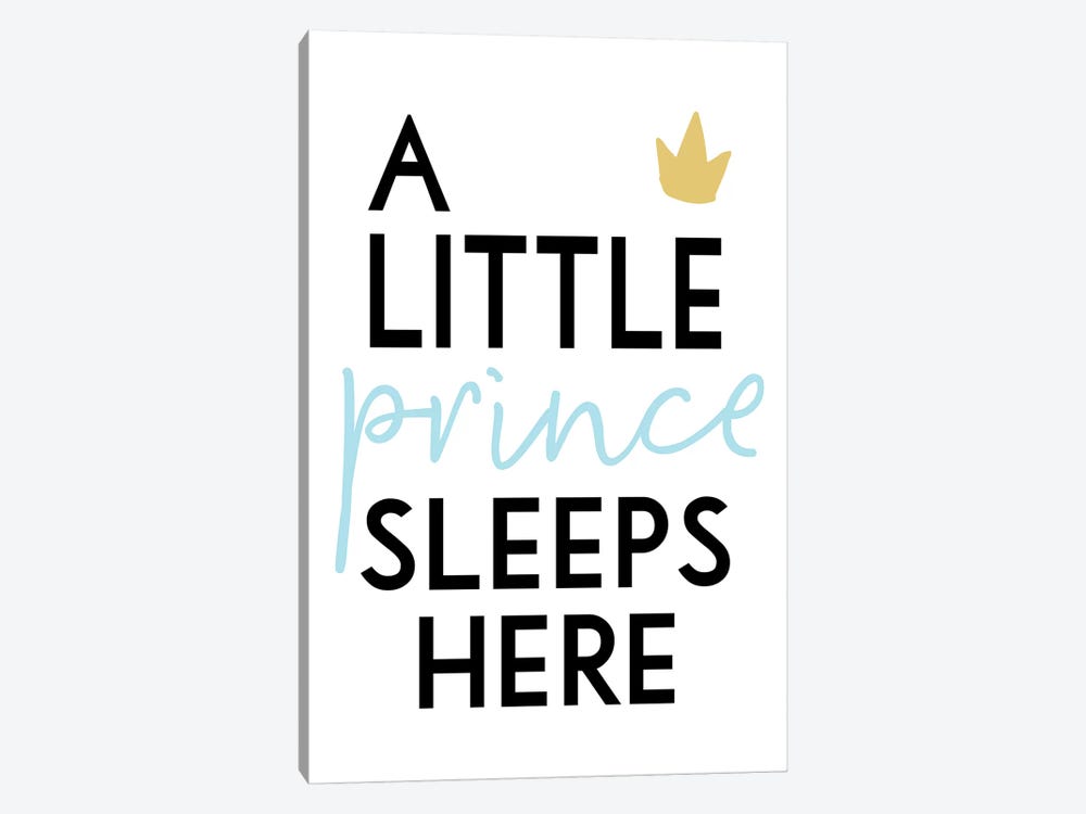 A Little Prince Sleeps Here by Pixy Paper 1-piece Canvas Wall Art