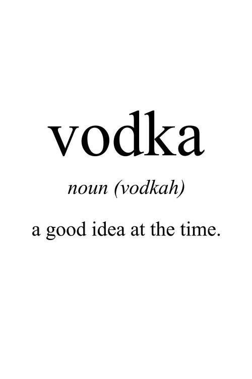Vodka Meaning by Pixy Paper wall art