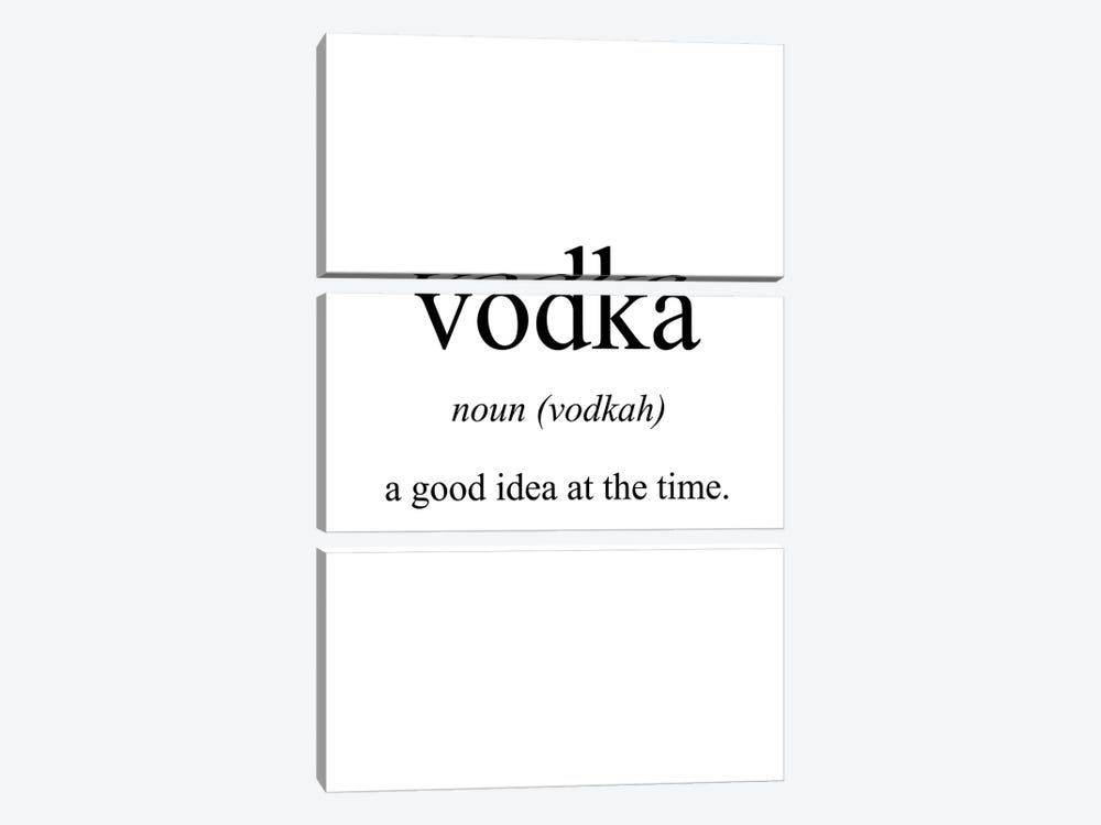 Vodka Meaning by Pixy Paper 3-piece Canvas Artwork