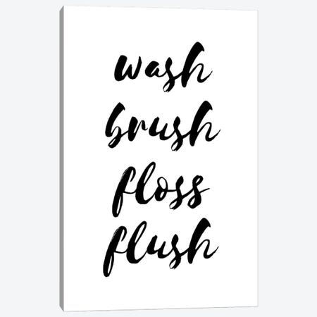 Wash Brush Floss Flush Canvas Print #PXY503} by Pixy Paper Canvas Print
