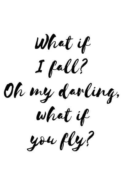 Pixy Paper: What If I Fall Blck by Pixy Paper