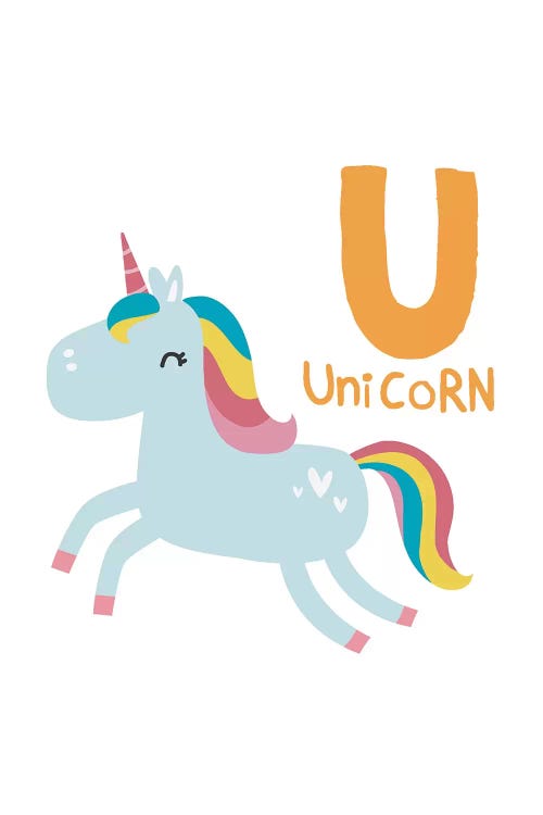 Animal Alphabet - U by Pixy Paper wall art