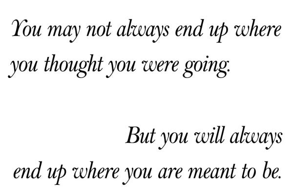 Typography: Where You Were Meant To Be by Pixy Paper