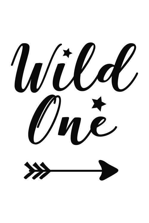 Wild One Black Novelty by Pixy Paper wall art
