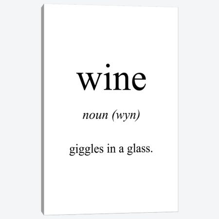 Wine Meaning Canvas Print #PXY527} by Pixy Paper Canvas Wall Art