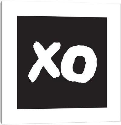 Xo Black Box Canvas Art Print - Pixy Paper
