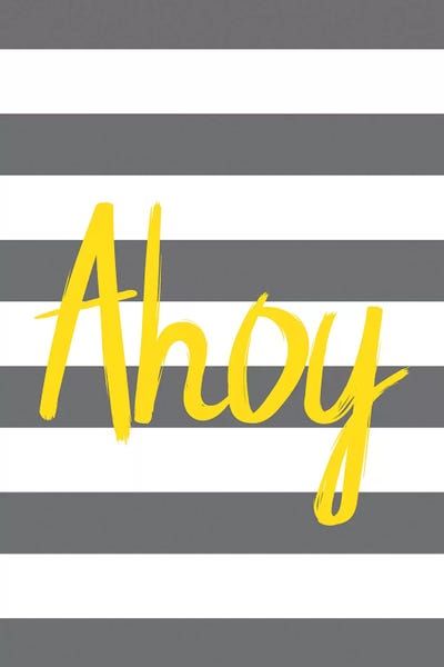 Yellow Ahoy Nordic Design by Pixy Paper multi panel art