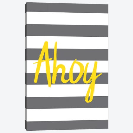 Yellow Ahoy Nordic Design Canvas Print #PXY533} by Pixy Paper Canvas Wall Art