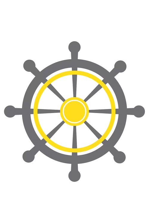 Yellow Boat Wheel Nordic Design