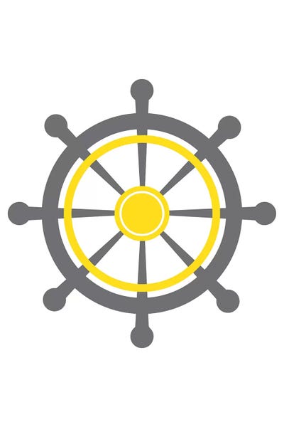 Yellow Boat Wheel Nordic Design