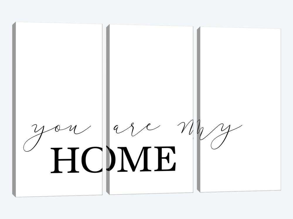 You Are My Home by Pixy Paper 3-piece Canvas Print